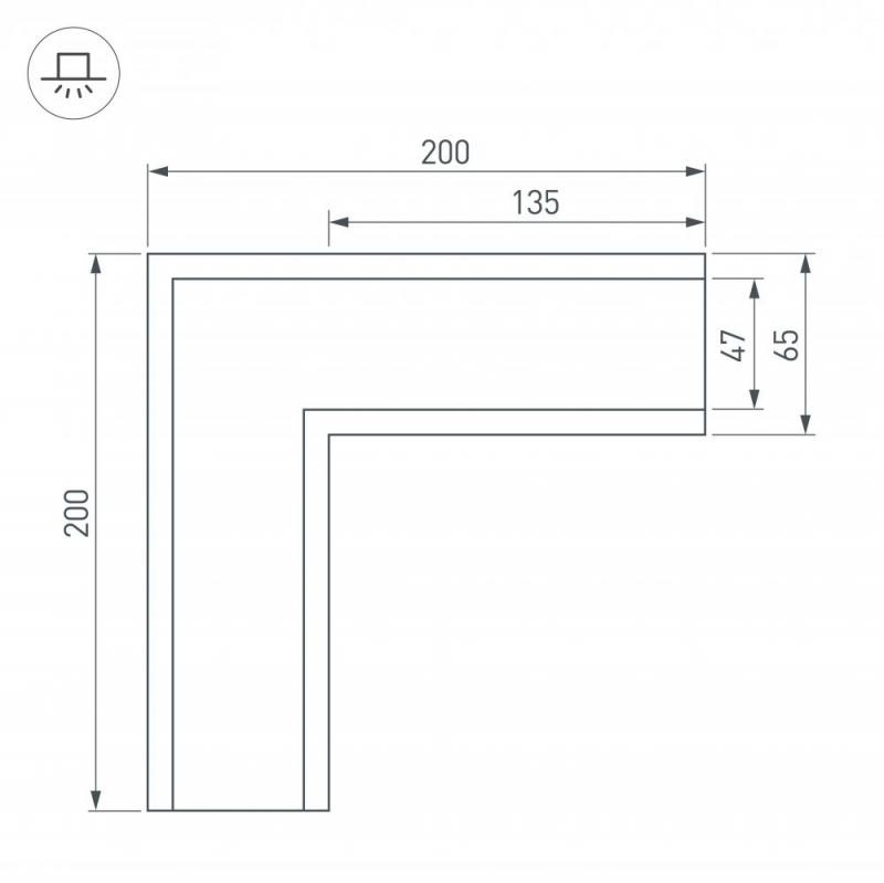 Соединитель профиля Arlight SL-LINIA 030126