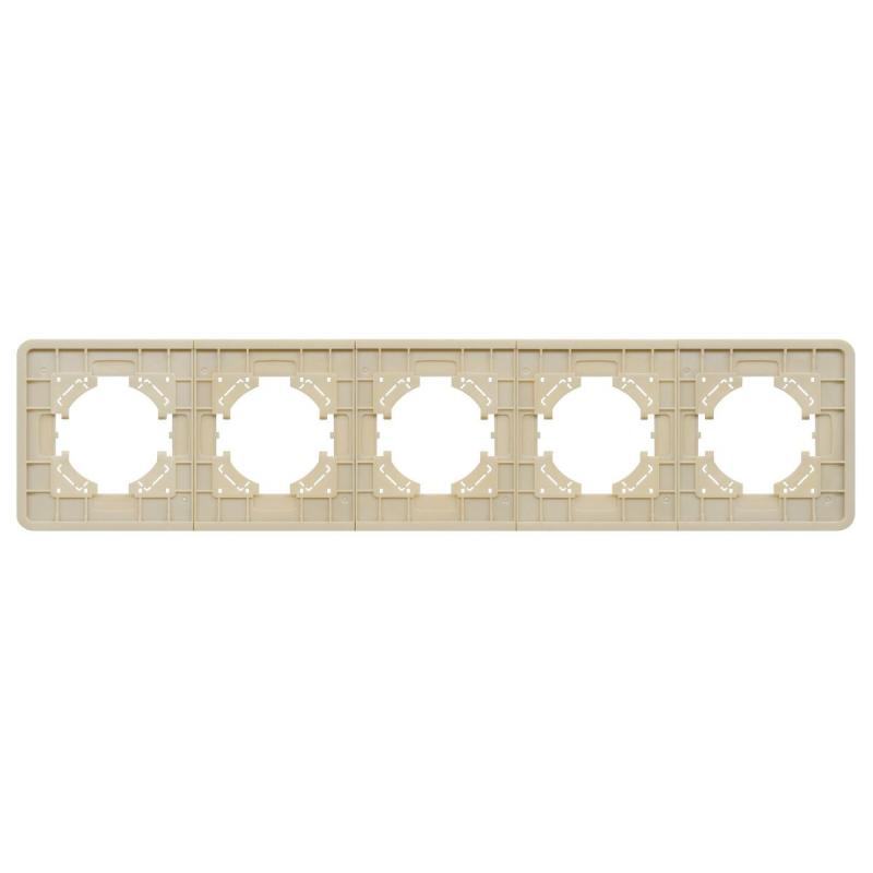 Рамка на 5 постов стеклянная Arlight FRM-OMALI-SFGS-5-GD 049723