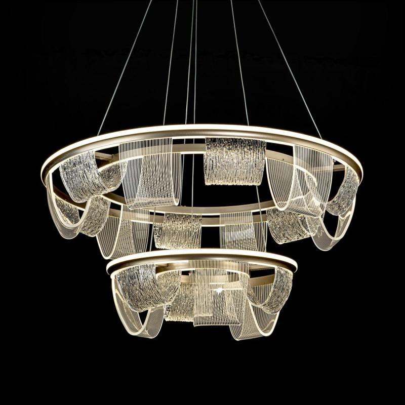 Подвесная люстра LED4U L7706-800-460 GD