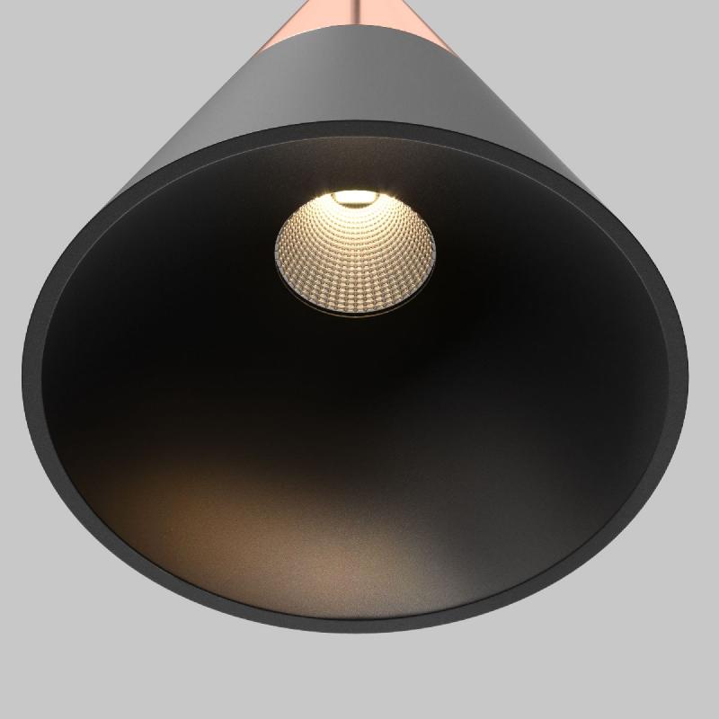 Трековый подвесной магнитный светильник Maytoni Cono TR166-1-7W3K-M-B