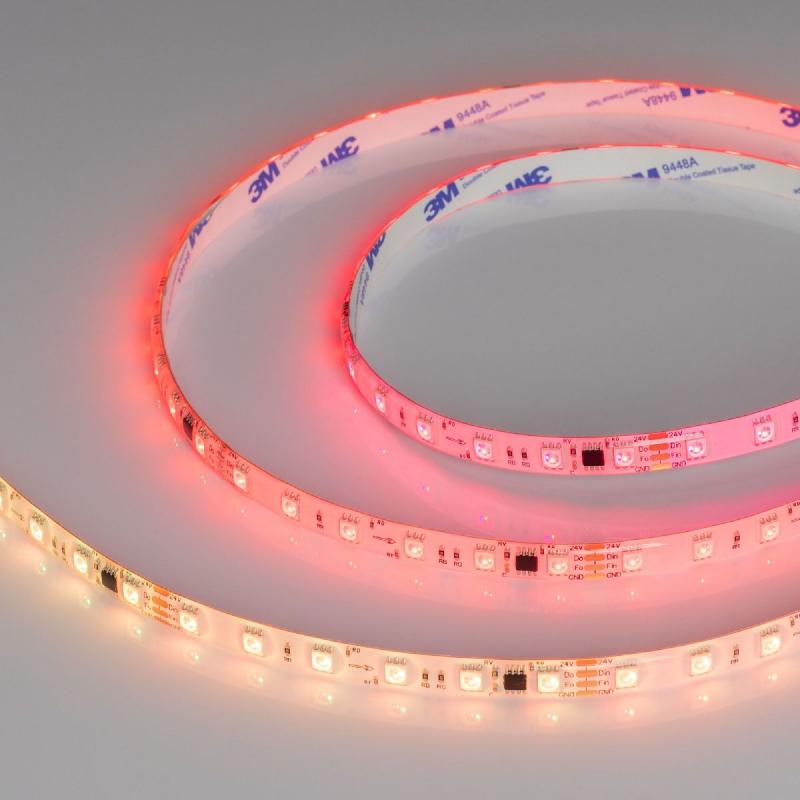 Светодиодная герметичная лента Arlight SPI-SE-B60-10mm 24V RGB-PX6-BPT (12 W/m, IP65, 5060, 5m) 039601