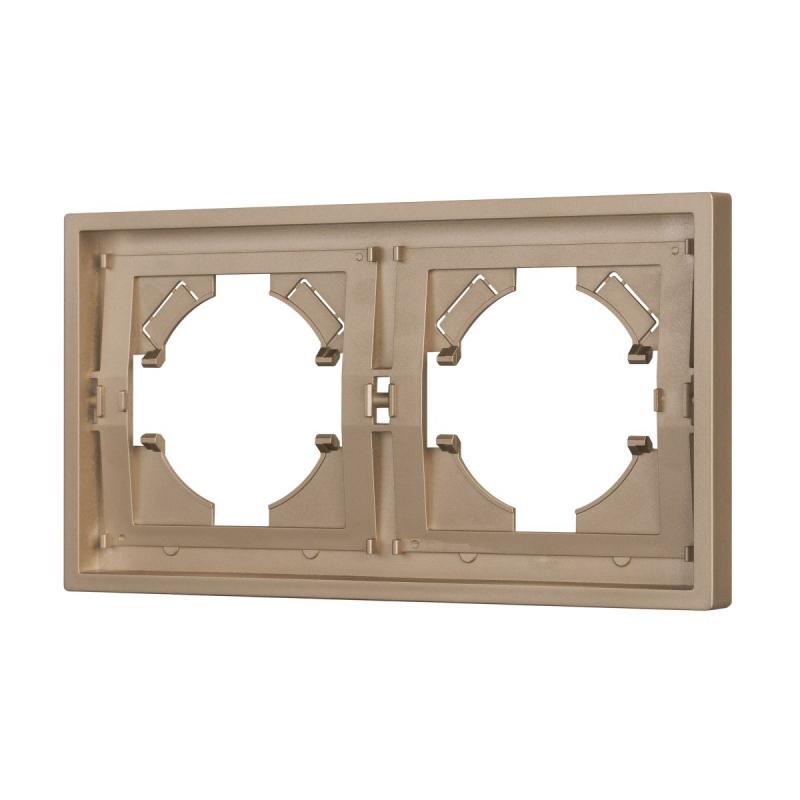 Рамка пластиковая на 2 поста Arlight FRM-TENDO-PL-2-GD 053842