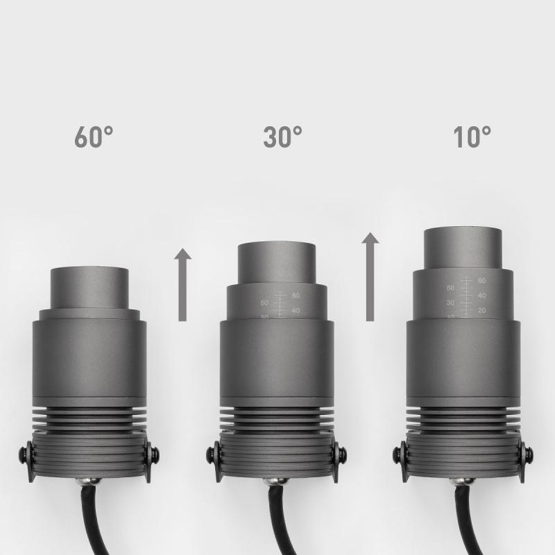 Уличный светильник Arlight ALT-RAY-ZOOM-R61-12W Warm3000 (DG, 10-60 deg, 230V) (IP67 Металл) 026447(2)