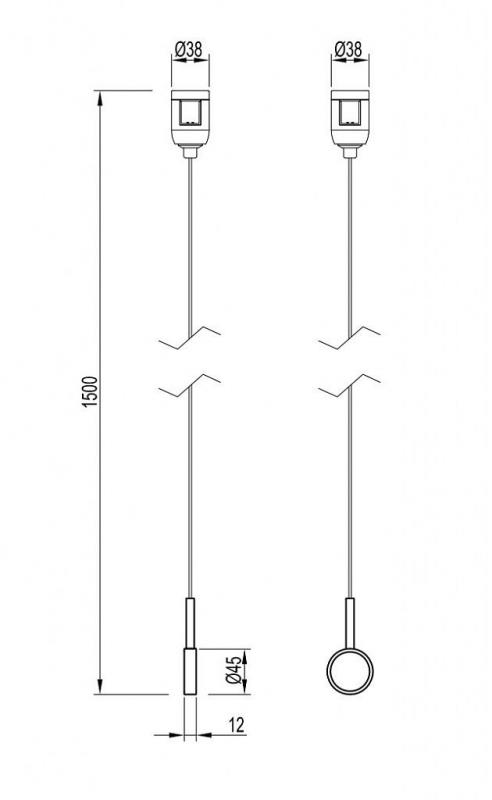 Держатель трека Arlight ART-APRIORI-HOLDER-HANG-TUBE-L1500 (TN) 049320