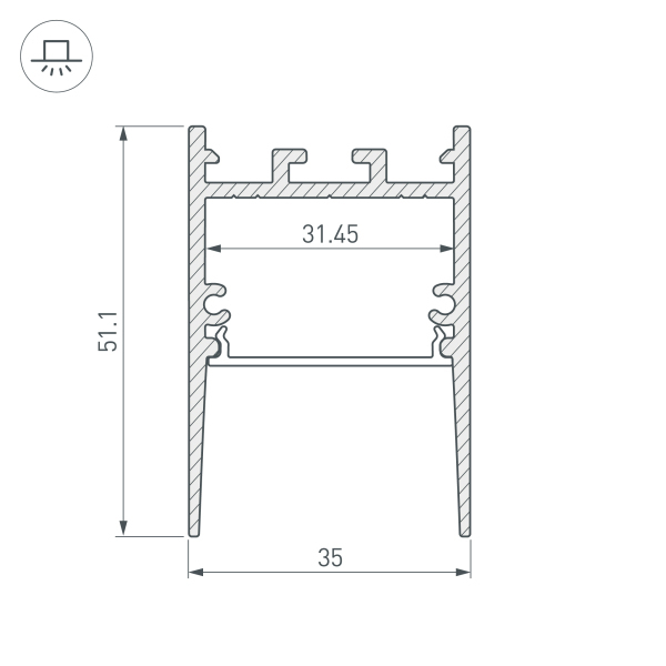 Профиль Arlight SL-COMFORT 031730