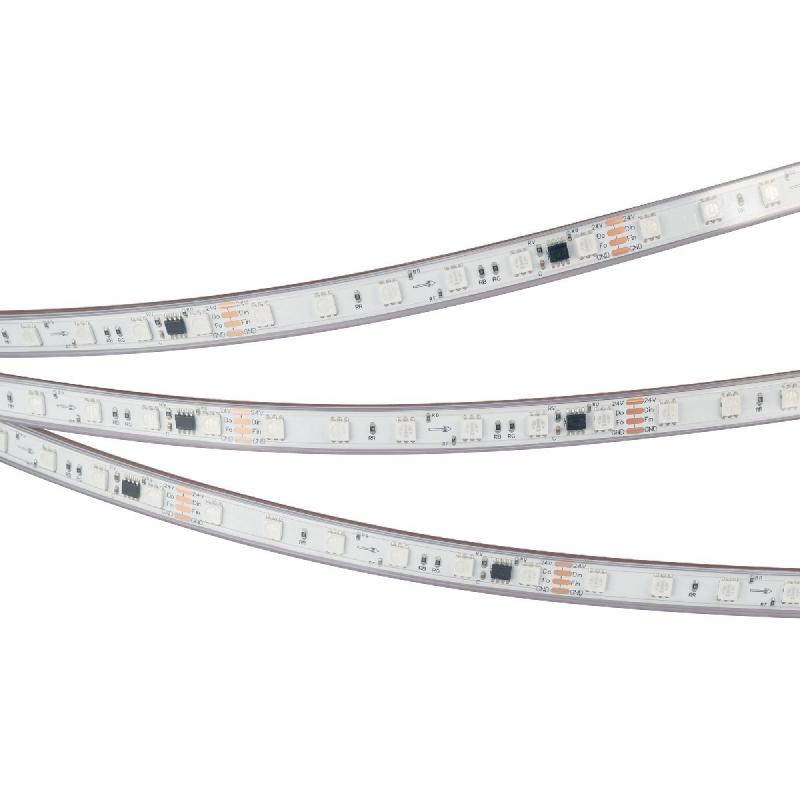 Светодиодная герметичная лента Arlight SPI-PS-B60-12mm 24V RGB-PX6-BPT (12 W/m, IP67, 5060, 5m) 039181
