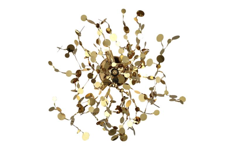 Настенный светильник Crystal Lux GARDEN AP-PL3 D400 GOLD
