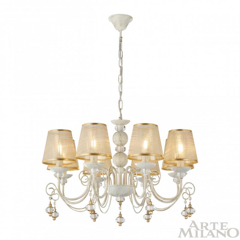Подвесная люстра Arte Milano 347620/8 WT+G