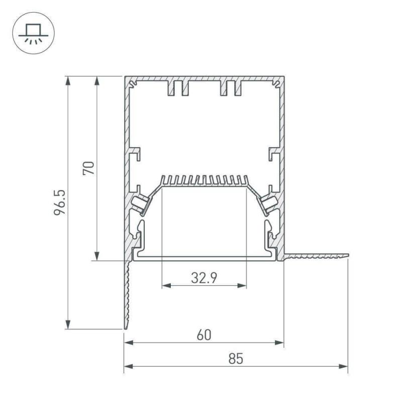 Профиль Arlight SL-LINIA 027162