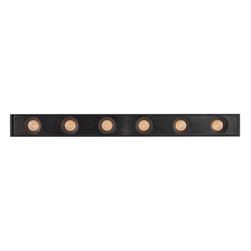 Трековый магнитный светильник Arlight MAG-DOTS-25-L200-6W Warm3000 (BK, 30 deg, 24V, DALI) 046323