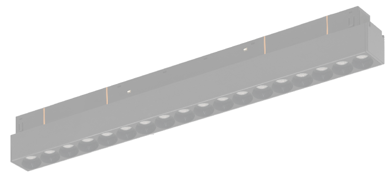 Трековый магнитный светильник iLedex Vision 4822-002-L350-18W-38DG-4000K-BK