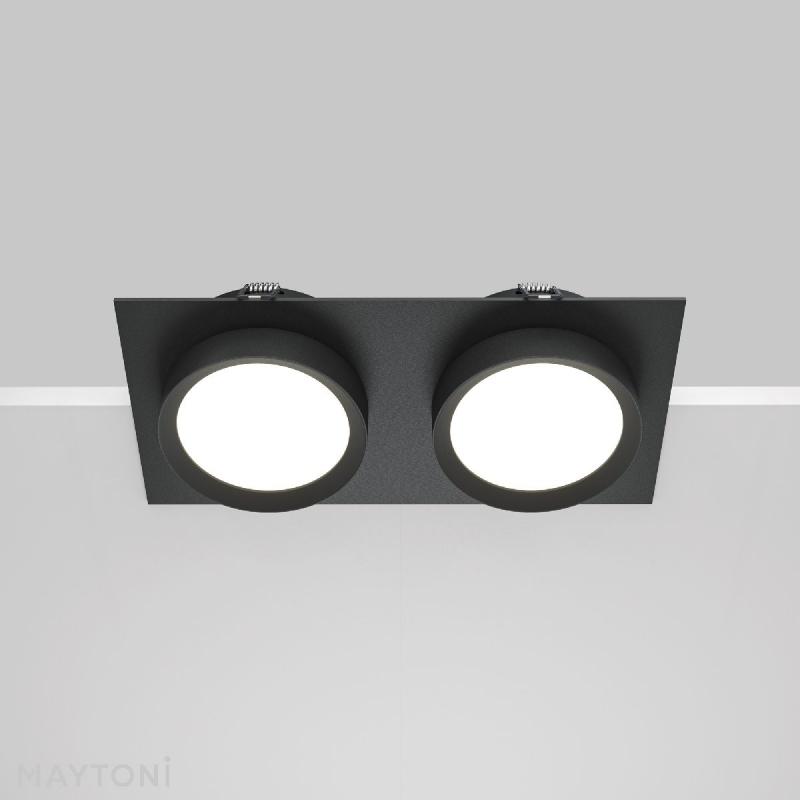 Встраиваемый светильник Maytoni Hoop DL086-02-GX53-SQ-B