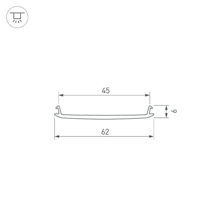 Экран Arlight STRETCH-S-50-CEIL-CENTER-10m (GAMMA50) 040822