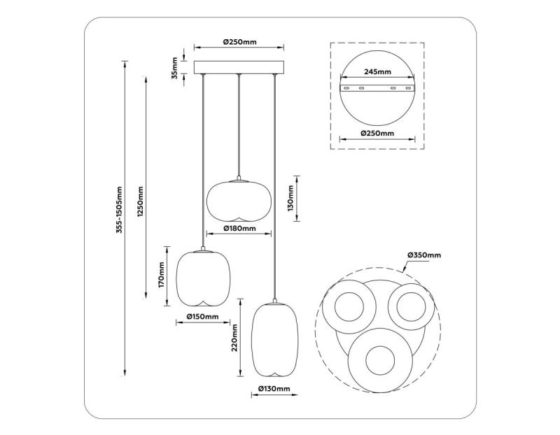 Подвесной светильник Ambrella Light High Light Modern LH11096