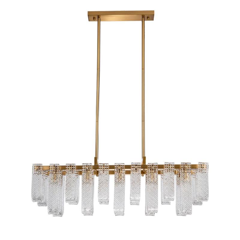 Люстра на штанге Indigo Brina 12027/10PL Brass V000367